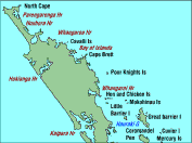 Northland islands and harbours
