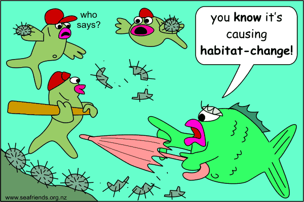 habitat change by fish?