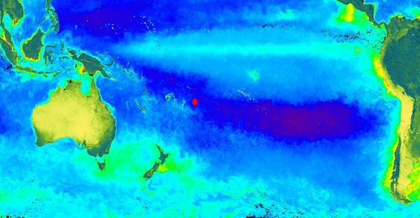 ocean chlorophyll South Pacific