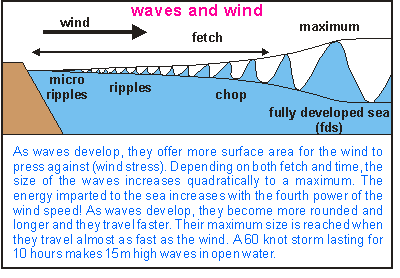 Waves and wind