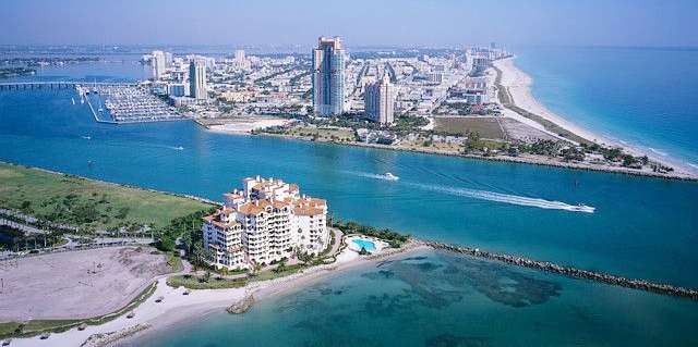 South Beach Florida, showing highrise expanding