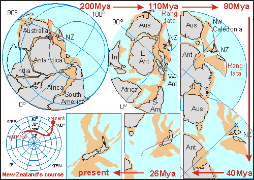 NZ continental drift