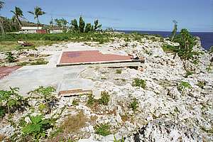 a house cleaned from its foundation