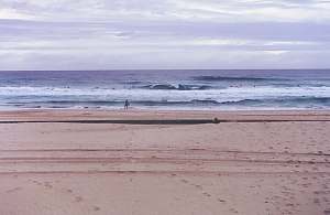 Waves rising over artificial surfing reef