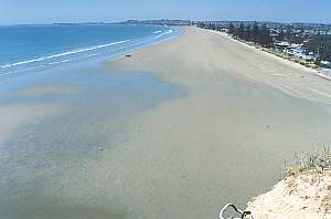 Orewa Beach at low tide