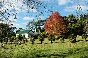 Historical cottage seen from Poplar Valley