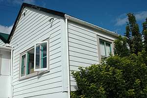 Old cottage with hand-sawn weatherboards